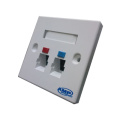 Netzwerk RJ45 Keystone Jack Face Plate 45 Grad 2 Port Faceplate, Single Port Faceplate RJ45 RJ11